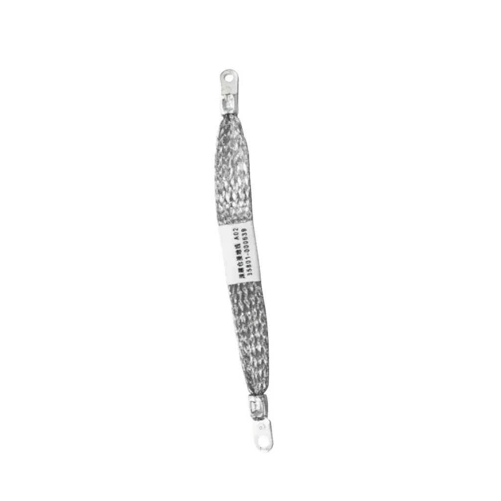 Roller brush chamber grounding wire