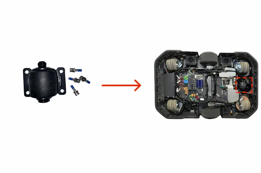 Rueda direccional 50 mm x 45 mm