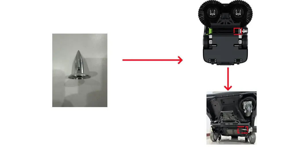 Roller brush guiding star axis