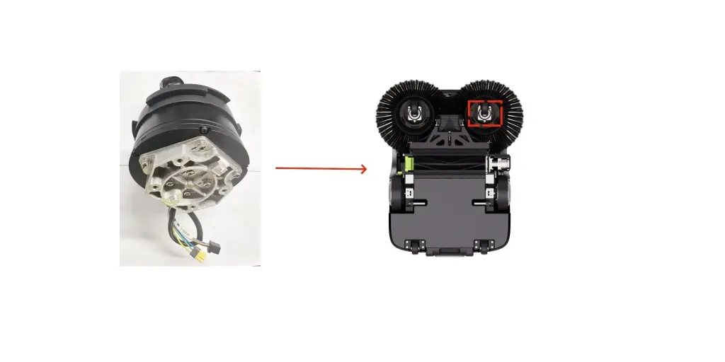 Left side brush module