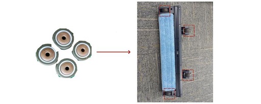 [72-092-2034] Ruedas fijas (CC1 Refacción)