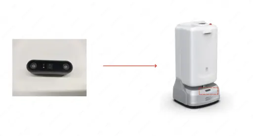 [72-190-2065] Sensor RGBD DabaiMax orientado hacia arriba